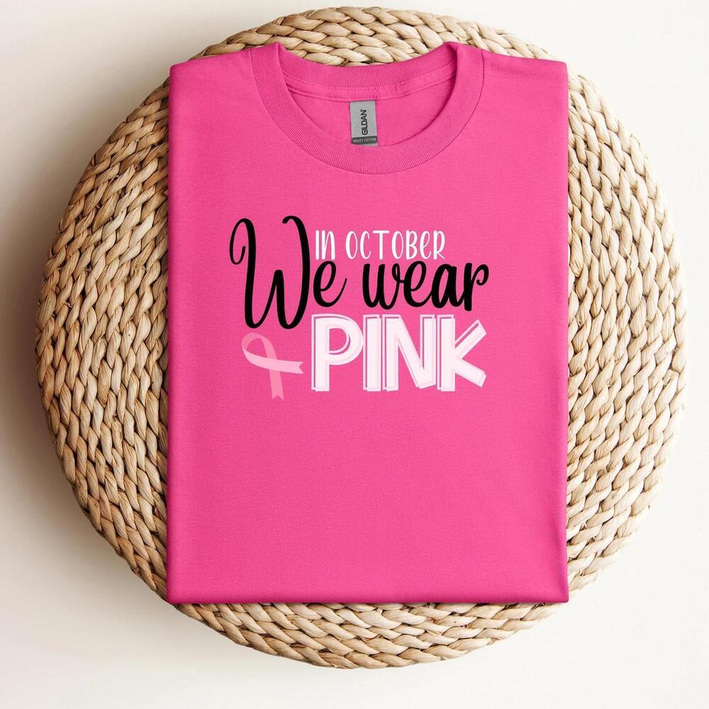 In October We Wear Tshirt, T-Shirt, Awareness